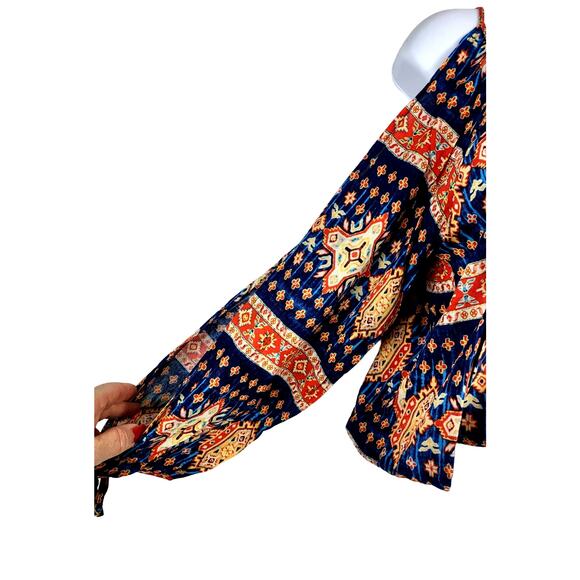 LA Hearts Boho Bohemian XS Small Top Blouse Crop Top Gypsy Festival Hippie #006 - Picture 2 of 13